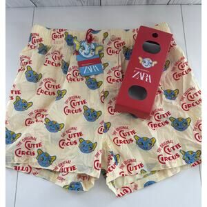 Rare NEW High Quality ZARA x Harry Lambert  Poplin Boxer Shorts Cutie Circus Med